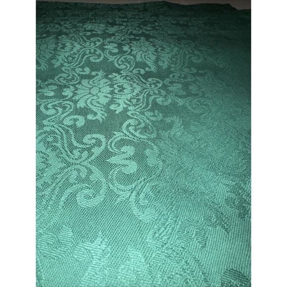 Set of 6 Pier 1 Imports Green Cotton Blend Placemats 13x19" Damask - Picture 2 of 5